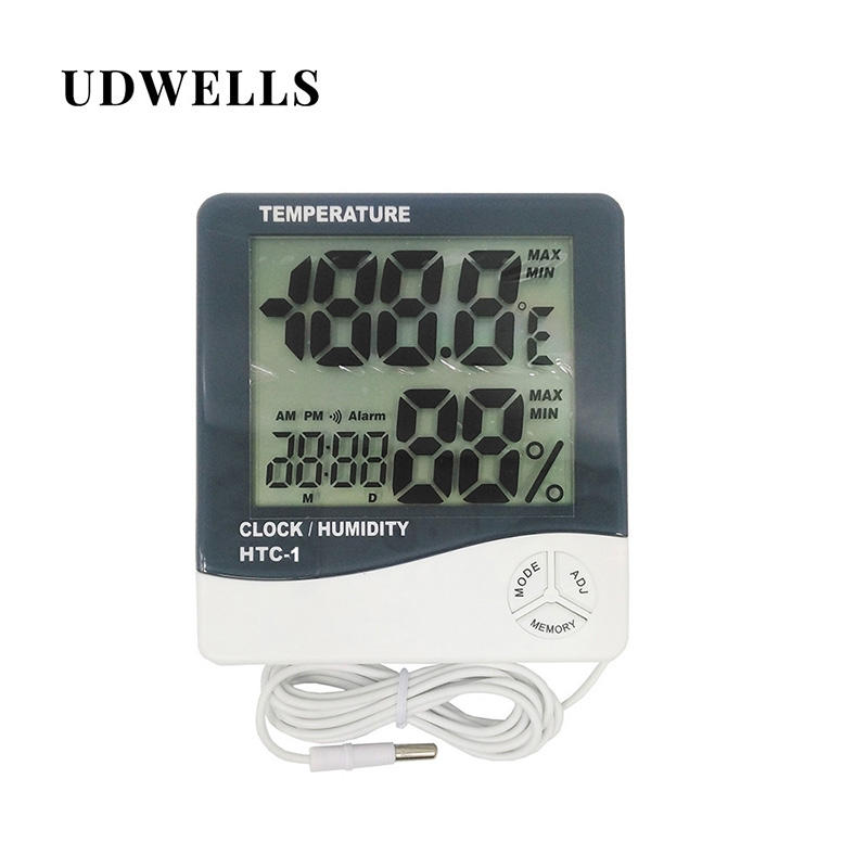 温室屋外温度デジタル大型LCDディスプレイ温度湿度計